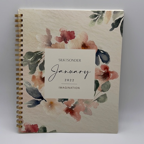Silk and Sonder Office Nwt Silk Sonder Monthly Planner January 222